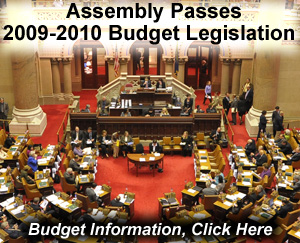 Assembly Passes 2009-2010 Budget Legislation