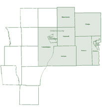 map of Ontario County