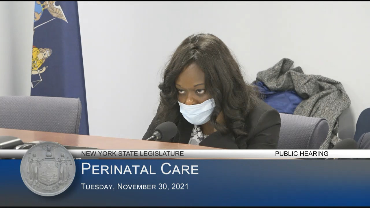 Community Birth Worker Testifies During a Public Hearing on Perinatal Care
