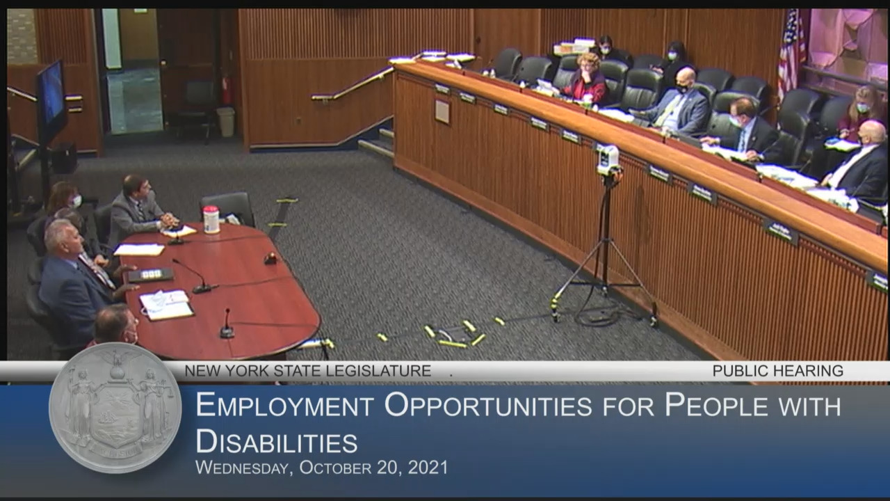 Family and Advocates Testify During a Hearing on Employment Opportunities for People with Disabilities