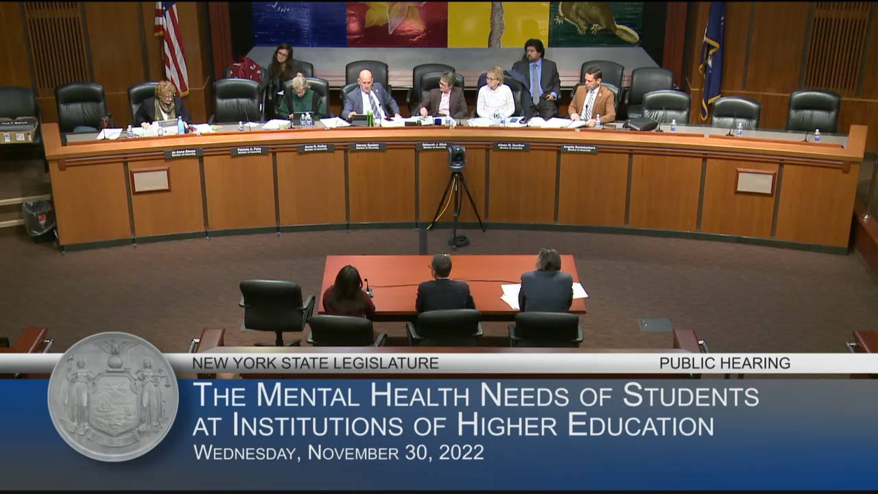 Union Representatives Testify at Hearing on Mental Health Needs of College Students