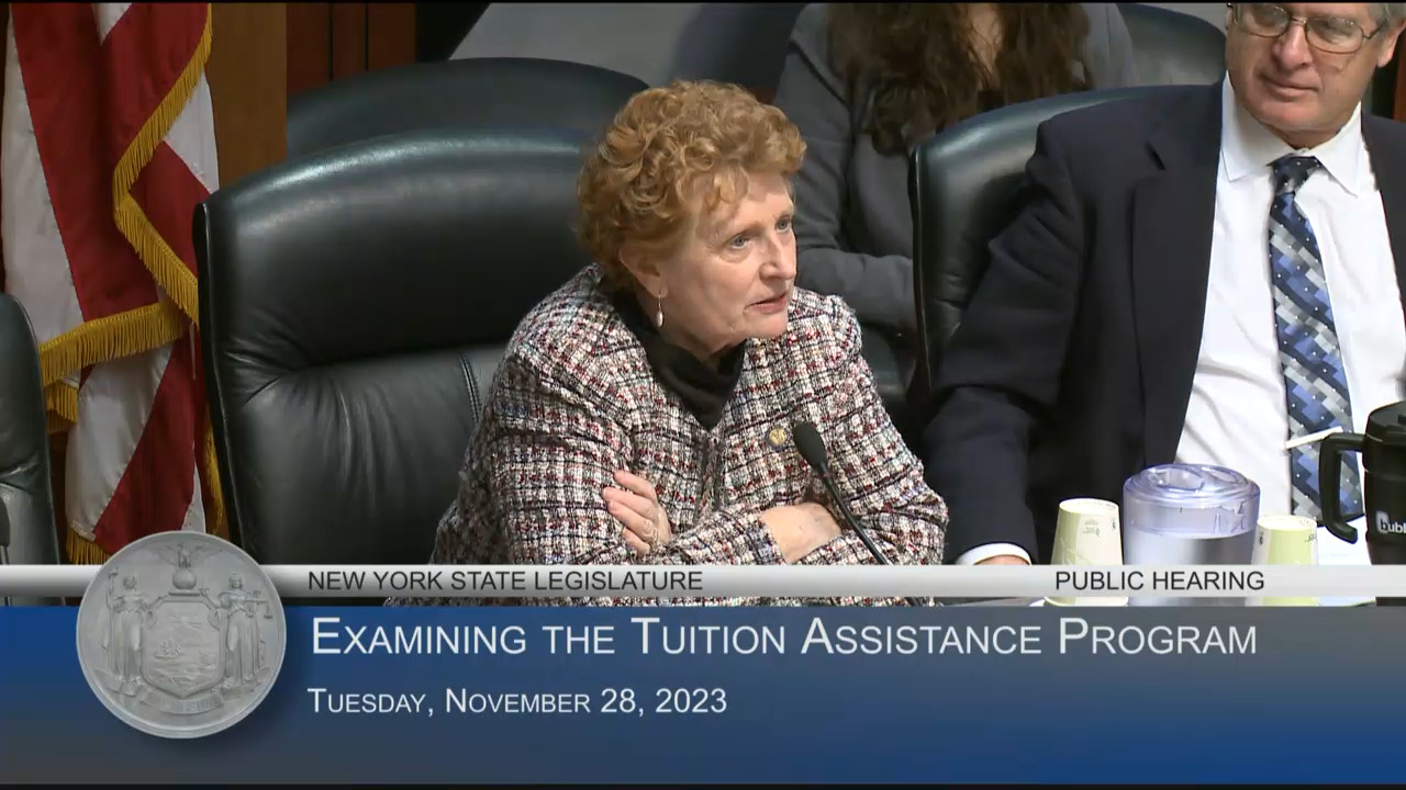 NYS Higher Education Services Corporation Testifies at Hearing on the Status of the NYS Tuition Assistance Program