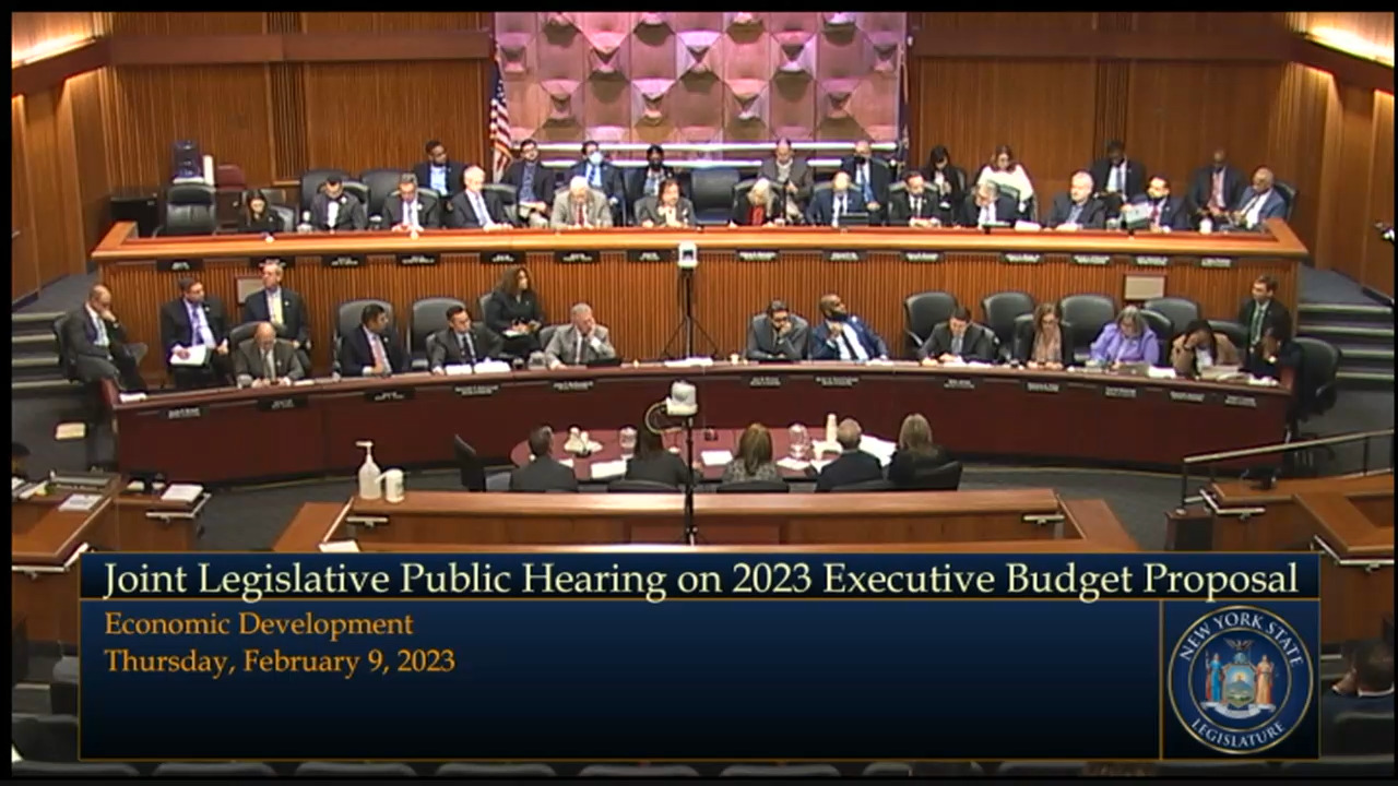 Joint Legislative Budget Hearing on Economic Development and the Arts