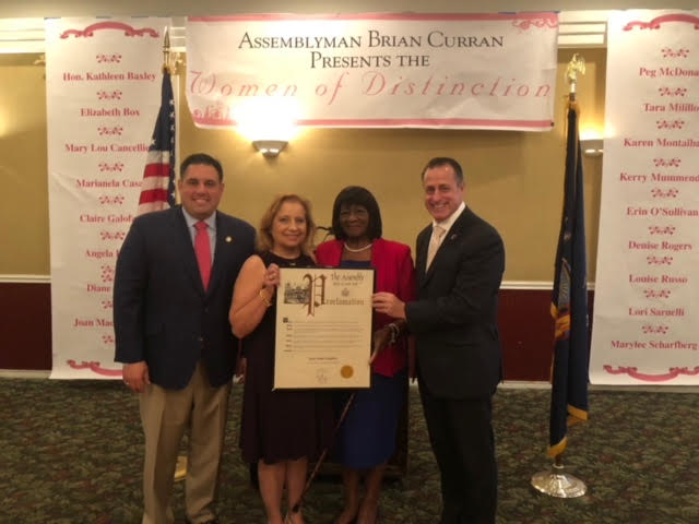 Councilman Anthony D’Esposito, Karen Montalbano, Councilwoman Dorothy Goosby and Assemblyman Curran.