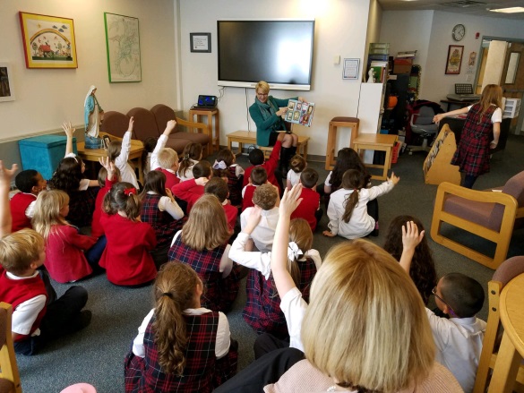 In partnership with the ‘Teach a Girl to Lead’ program, Assemblywoman Mary Beth Walsh (R,C,I,Ref-Ballston) visited first and second graders at St. Mary’s school to discuss fostering more inclusive ideas about leadership on Monday, November