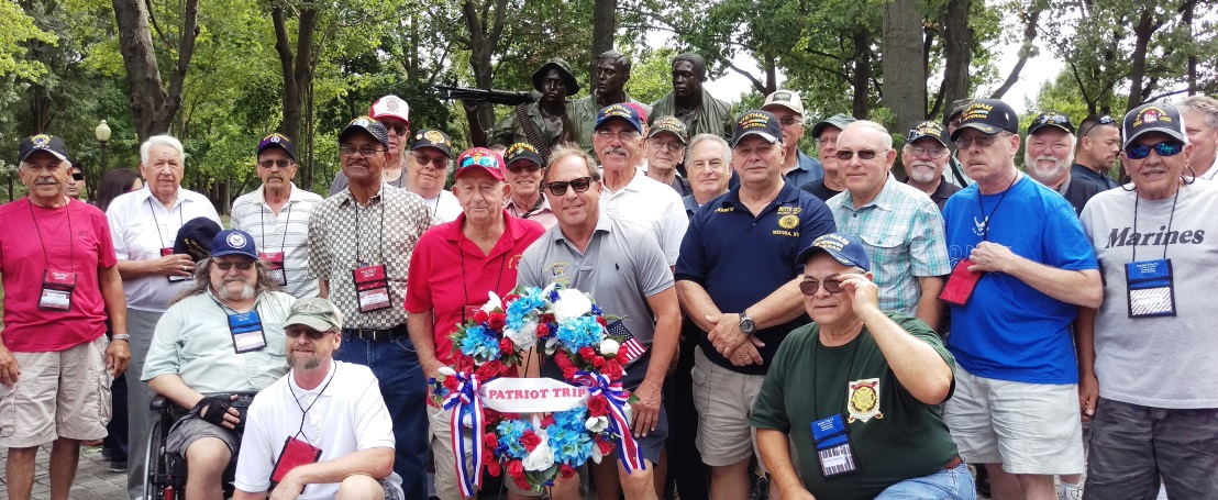 Assemblyman Steve Hawley (R,C,I-Batavia) [pictured center front] poses with a group of Vietnam veterans in Washington D.C. during a previous Patriot Trip.
