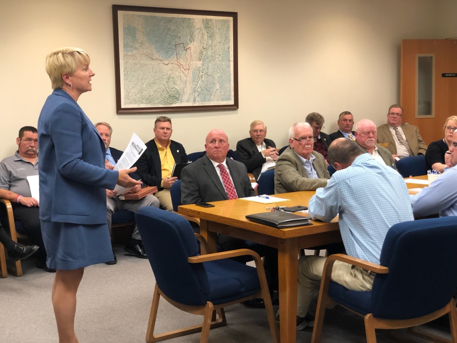 Assemblywoman Mary Beth Walsh (R,C,I-Ballston) presented the ThinkDIFFERENTLY initiative to the members of the Law and Finance Committee of the Saratoga County Board of Supervisors on October 9, 2019.