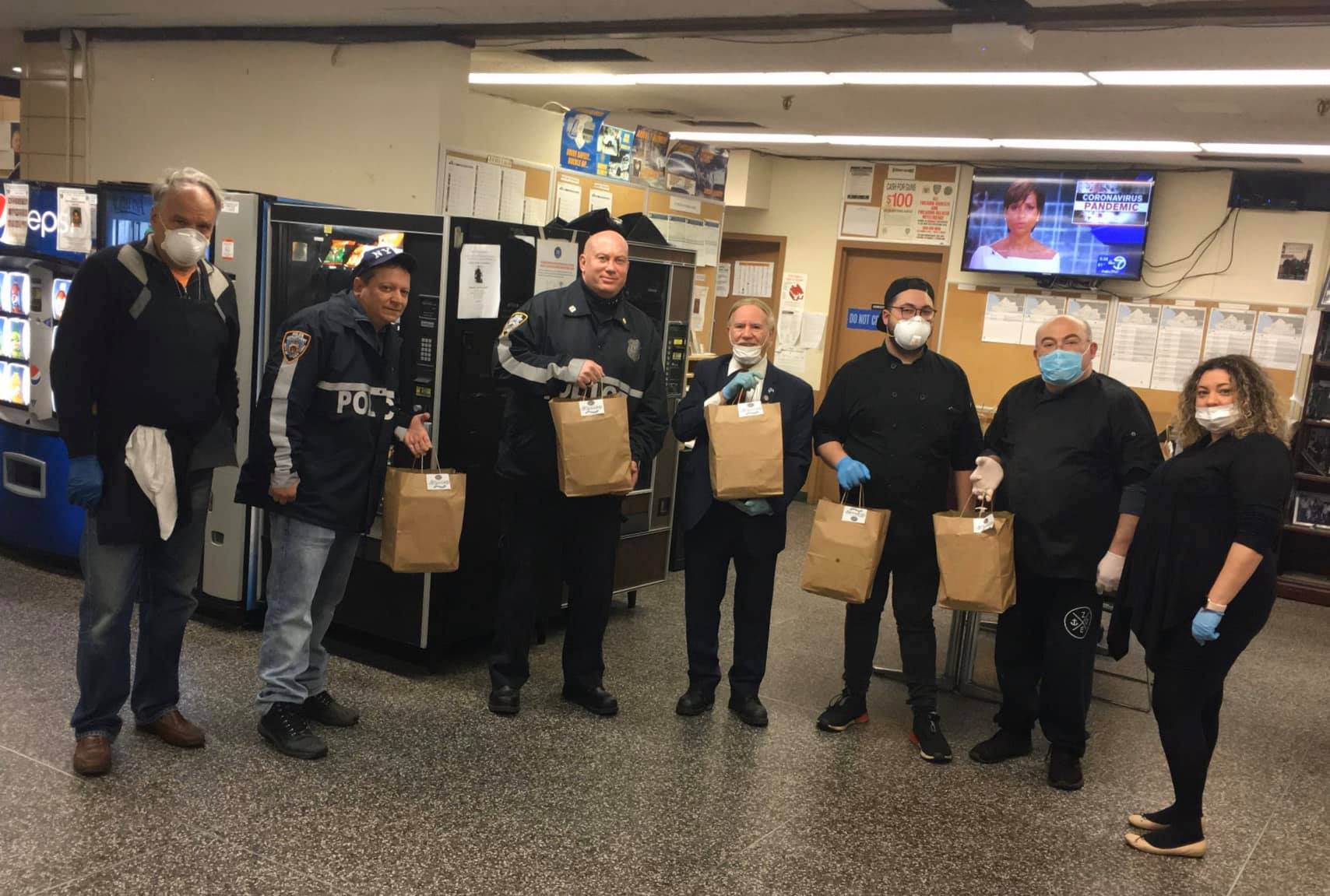 Assemblyman Colton Personally Delivers Hot Meals to the First Responders