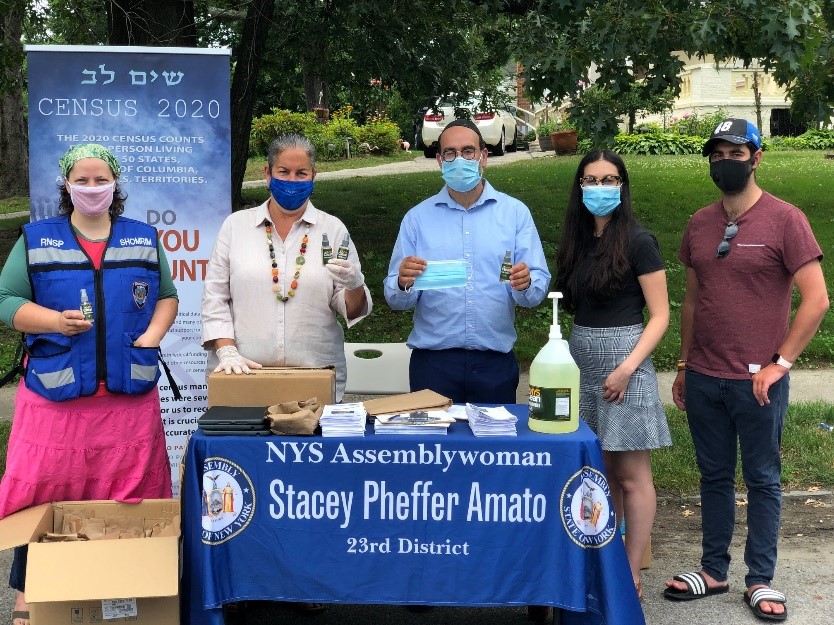 Pheffer Amato Distributes PPE, and Census Information Throughout District