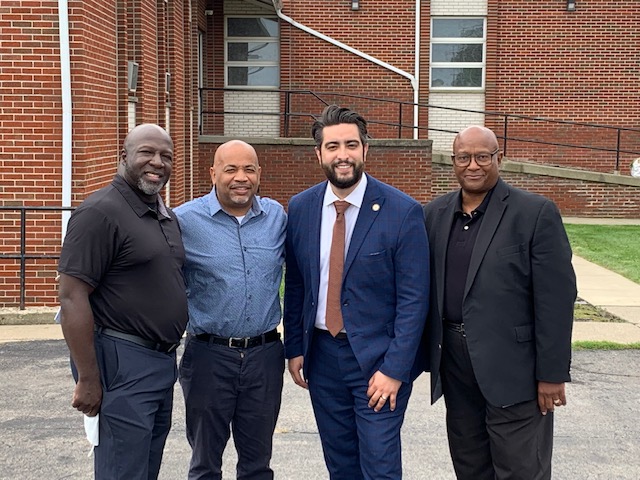 Pictured in the fourth photo with Speaker Heastie at Mount Olive Baptist Church is (from left to right): Mount Olive Baptist Church Pastor Keith D. Mobley, Assemblymember Jonathan Rivera and Buffalo NAACP President Reverend Mark E. Blue.