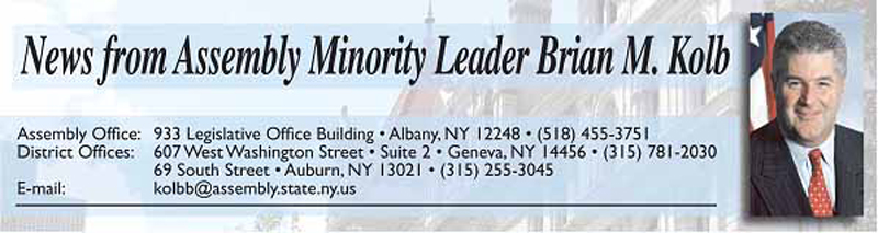 News from Assembly Minority Leader Brian M. Kolb