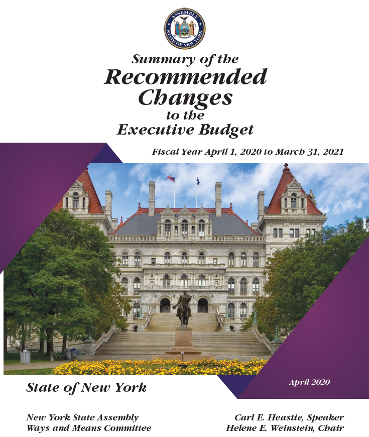 Summary of the Recommended Changes to the Executive Budget