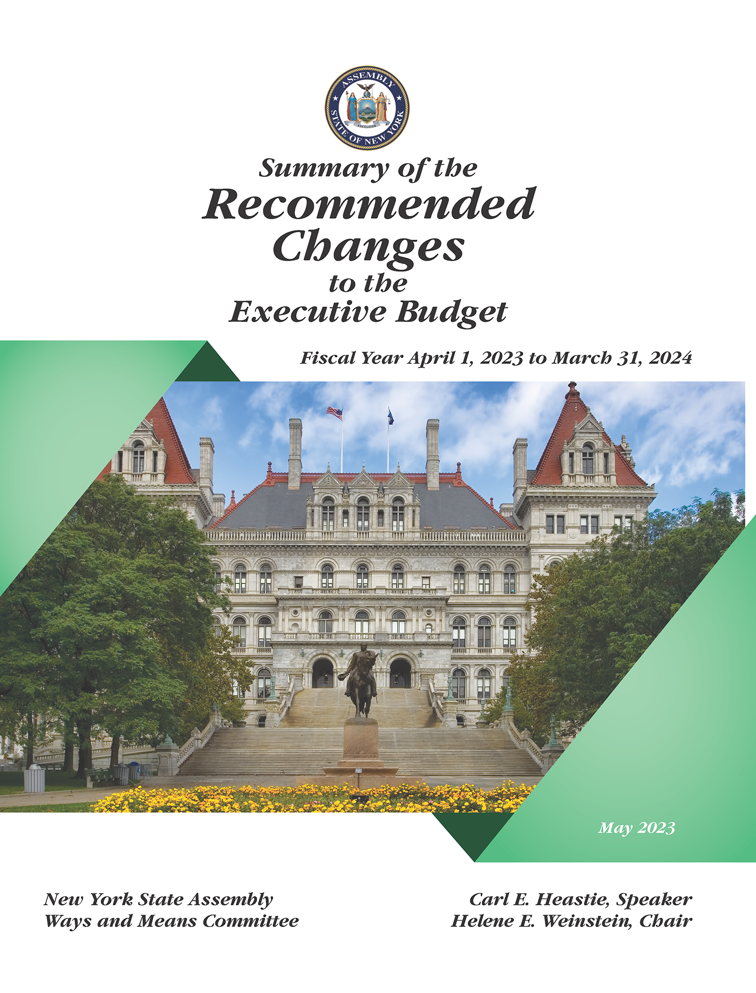 Summary of Recommended Changes to the Executive Budget