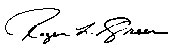 Assemblyman Roger Green's Signature