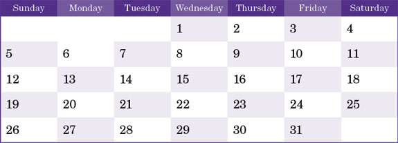 July 2009 Calendar