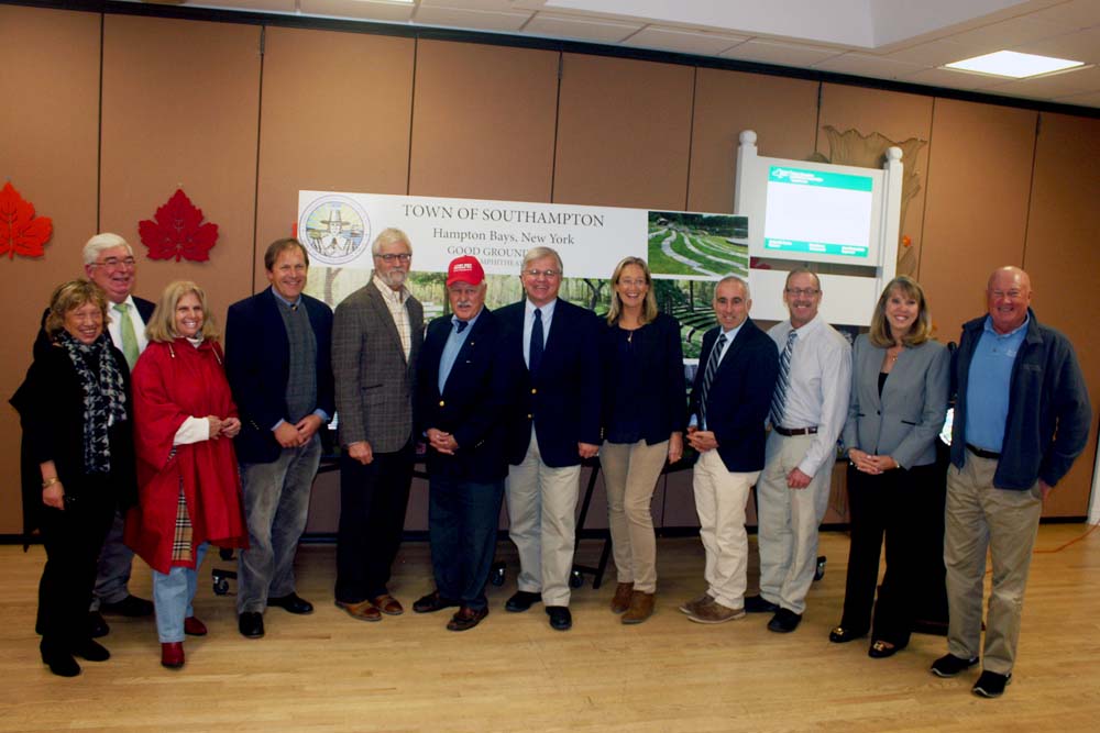 Assemblyman Fred W. Thiele, Jr. joined Senator Ken LaValle and Southampton Town officials at the Hampton Bays Community Center to announce they have secured an additional $1 million to help support th