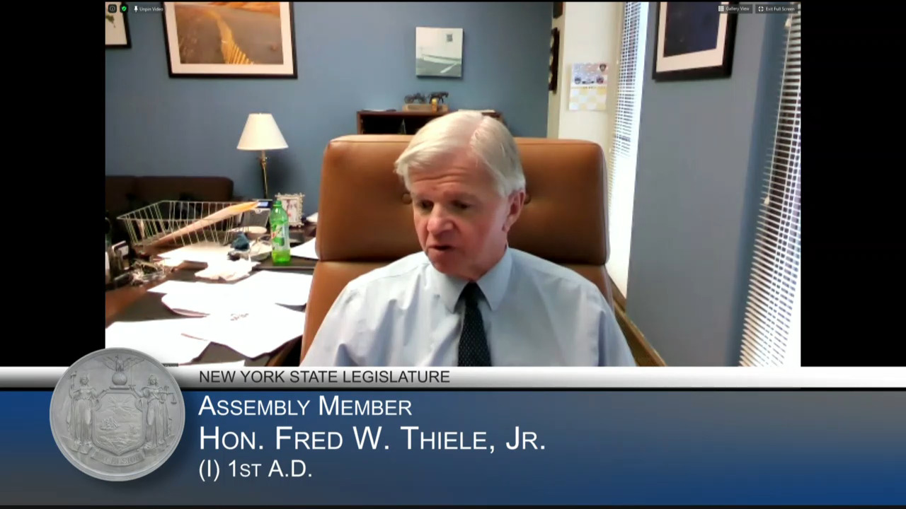 Thiele Questions NYCOM Representatives During Budget Hearing on Local Government