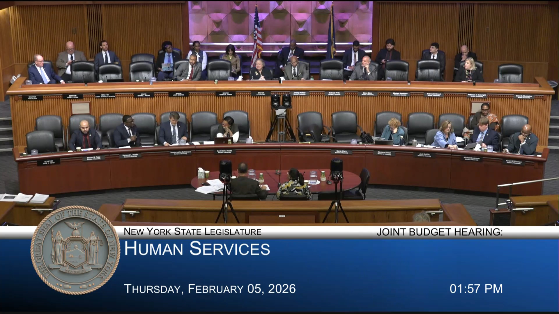 Veterans’ Services Commissioner Testifies During a Joint Budget Hearing on Social Services