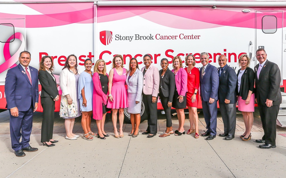 Assemblyman Joe DeStefano (R,C,I,Ref-Medford) pictured with fellow elected officials, physicians, patients, and constituents at the Long Island Breast Cancer Forum on July 24, 2019.