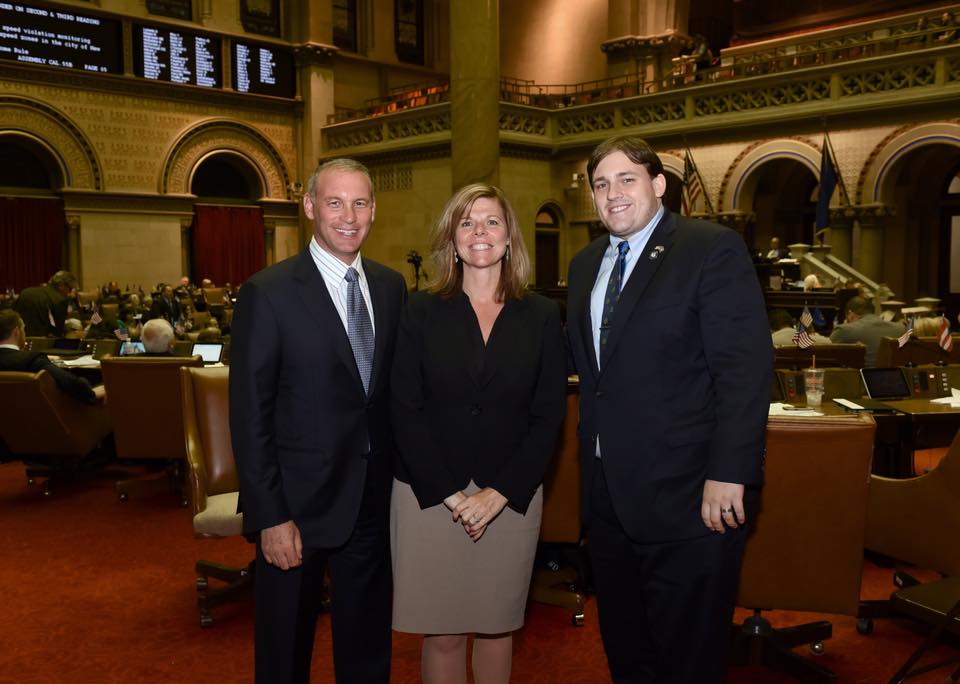 Assemblyman Doug Smith representing our community, Assemblywoman Monica Piga Wallace representing Western New York, and Assemblyman Steve Stern representing the Town of Huntington, grew up in Holbroo
