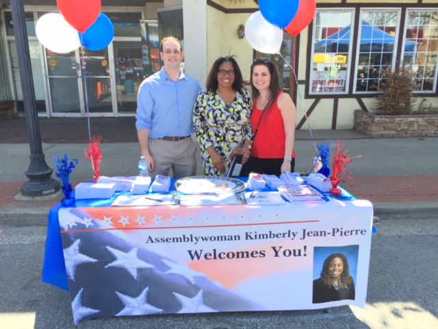Assemblywoman Jean-Pierre attends Lindenhurst Chamber of Commerce's Springfest with her legislative staff