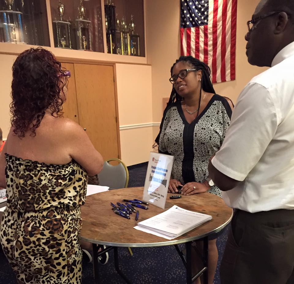 Assemblywoman KJP’s meets with a constituent at her Annual Prostate Screening