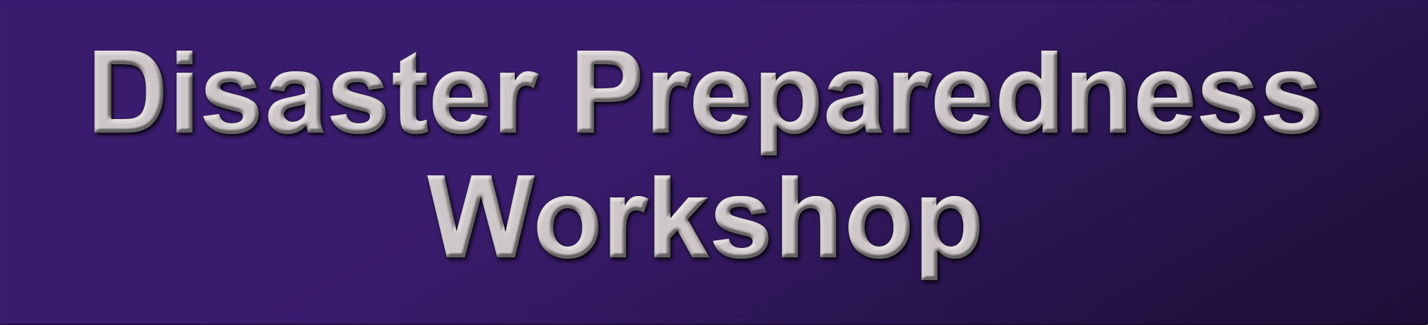 Disaster Preparedness Workshop 2023