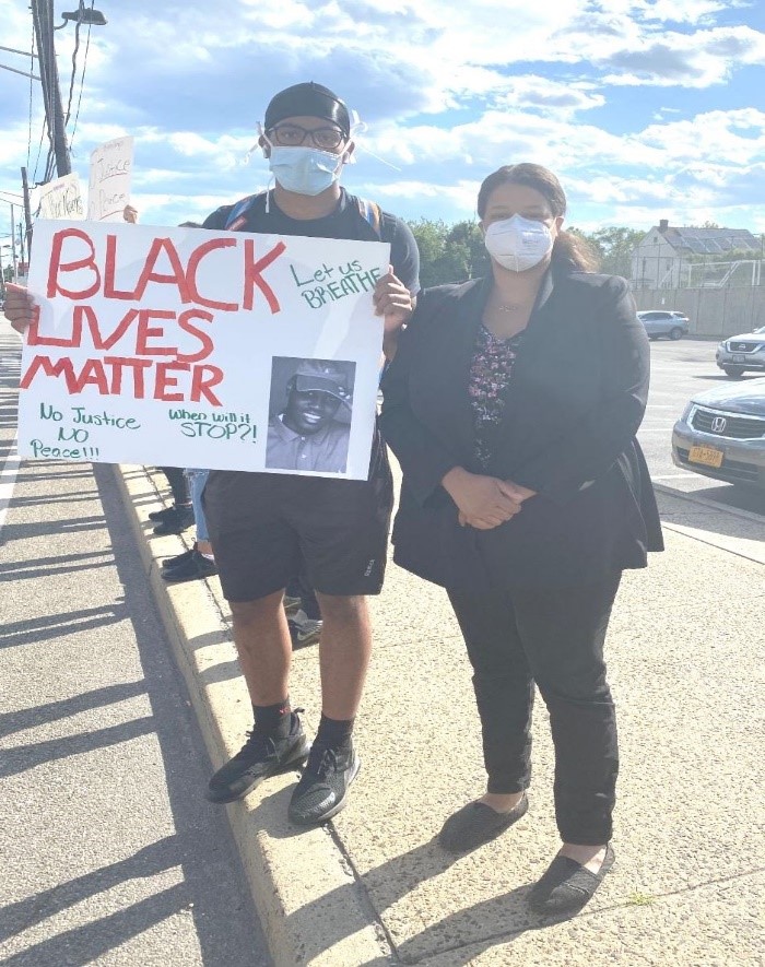 Assemblywoman Solages stands in solidarity with the black lives matter protests.