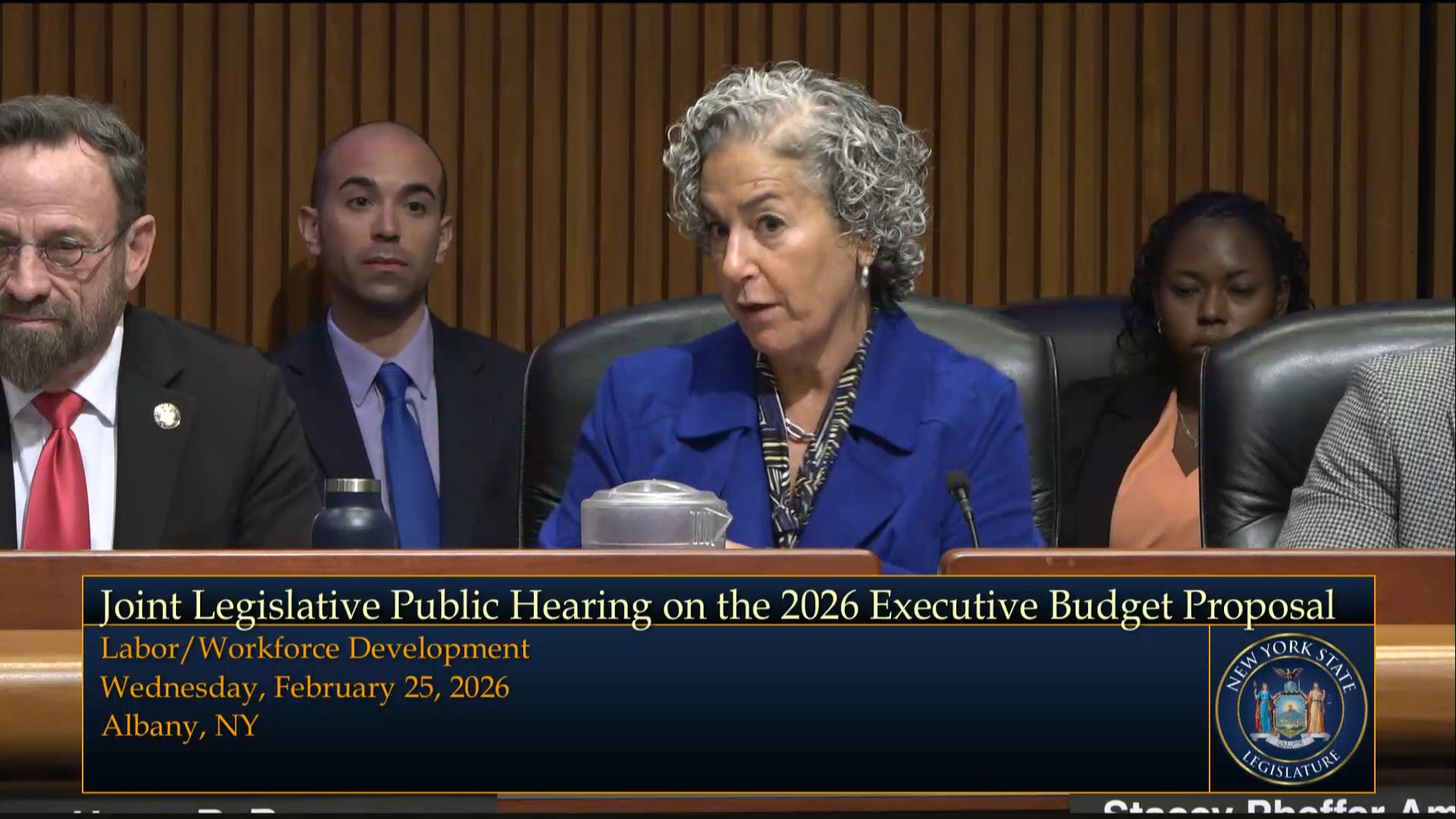 Pheffer Amato Questions RPEA President During Joint Budget Hearing on Labor and Workforce Development