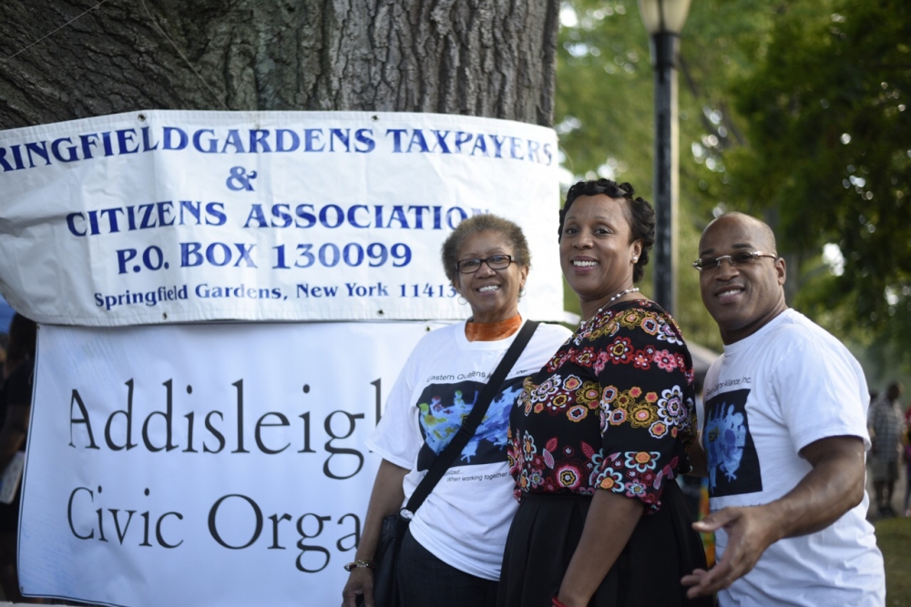 Assemblywoman Hyndman with board members of Springfield Gardens Taxpayers