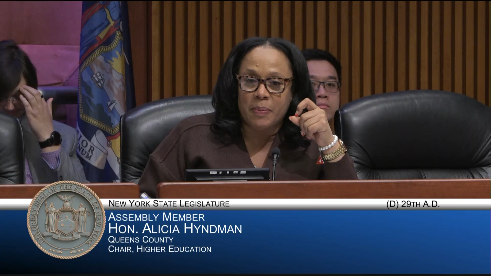 Hyndman Questions SUNY and CUNY Chancellors During Joint Budget Hearing on Higher Education