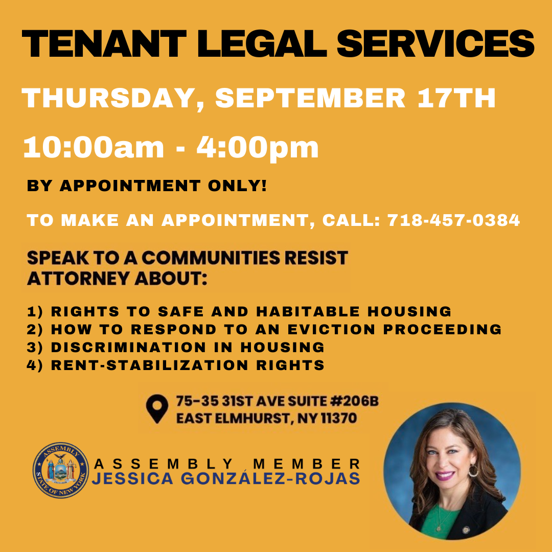 Tenant Legal Services - September 17, 2026