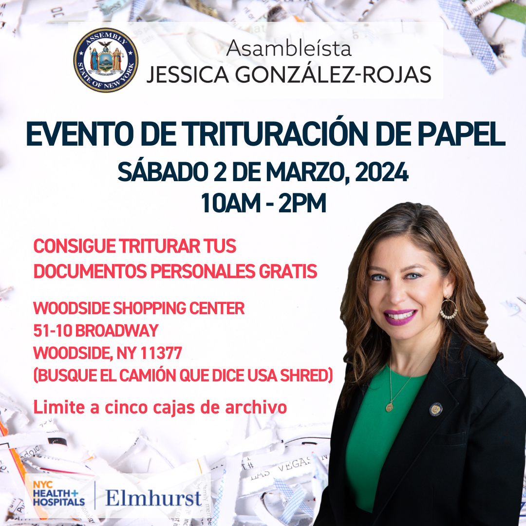 Paper Shredding Event- March 2, 2025 – Spanish version