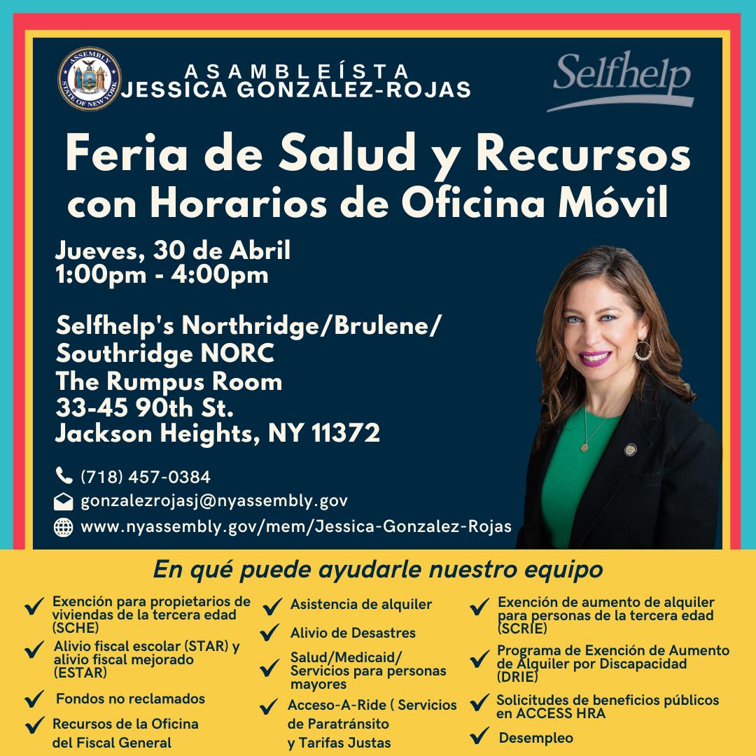 Feria de Salud y Recursos con Horarios de Oficina M&oacute;vil &ndash; 30 de Abril, 2026