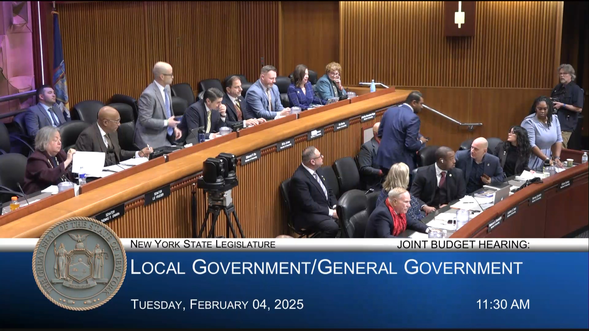 Mayor of NY Testifies During a Joint Budget Hearing on Local/General Government