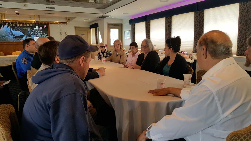 Sheepshead Bay boat owners met with local elected officials and representatives from the Parks Department and NYPD to review procedures to ensure their boating events don’t affect the quality of life
