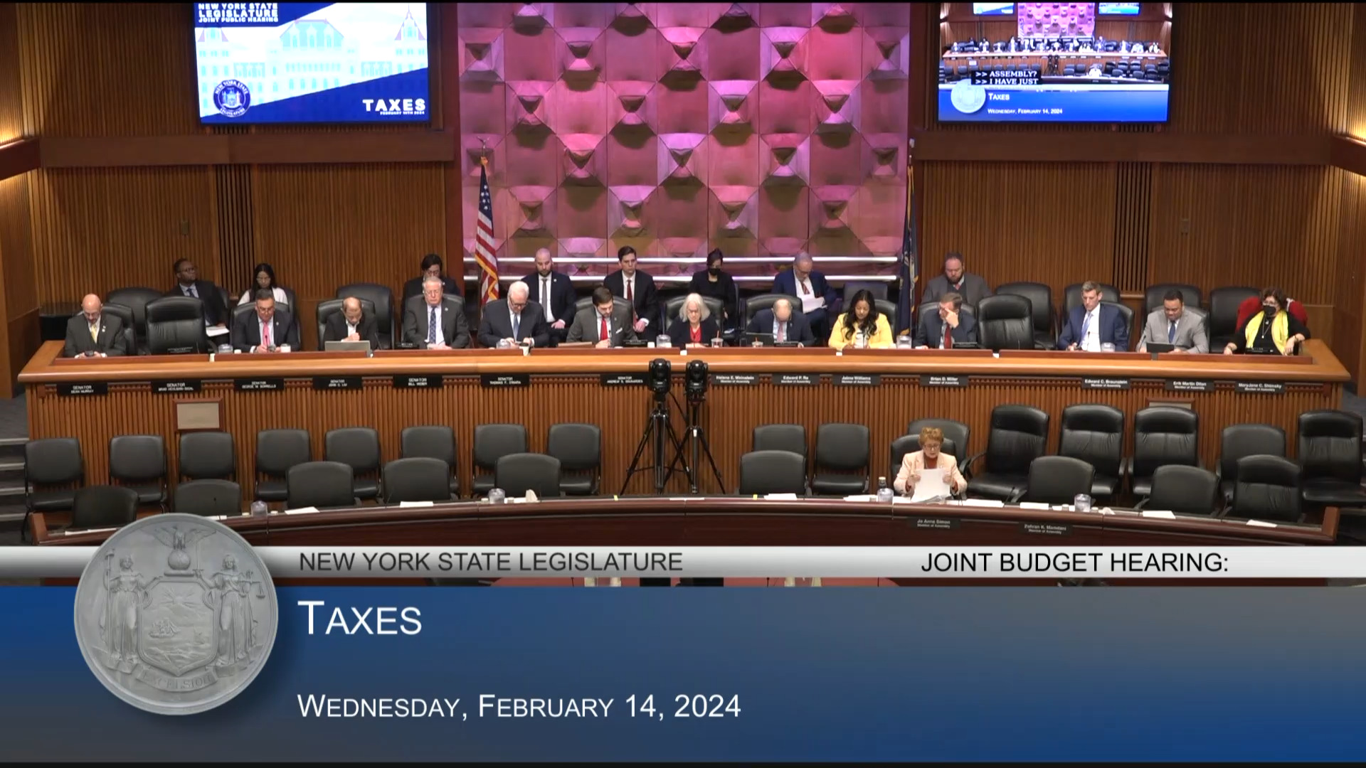 Tax & Finance Commissioner Testifies During Budget Hearing on Taxes