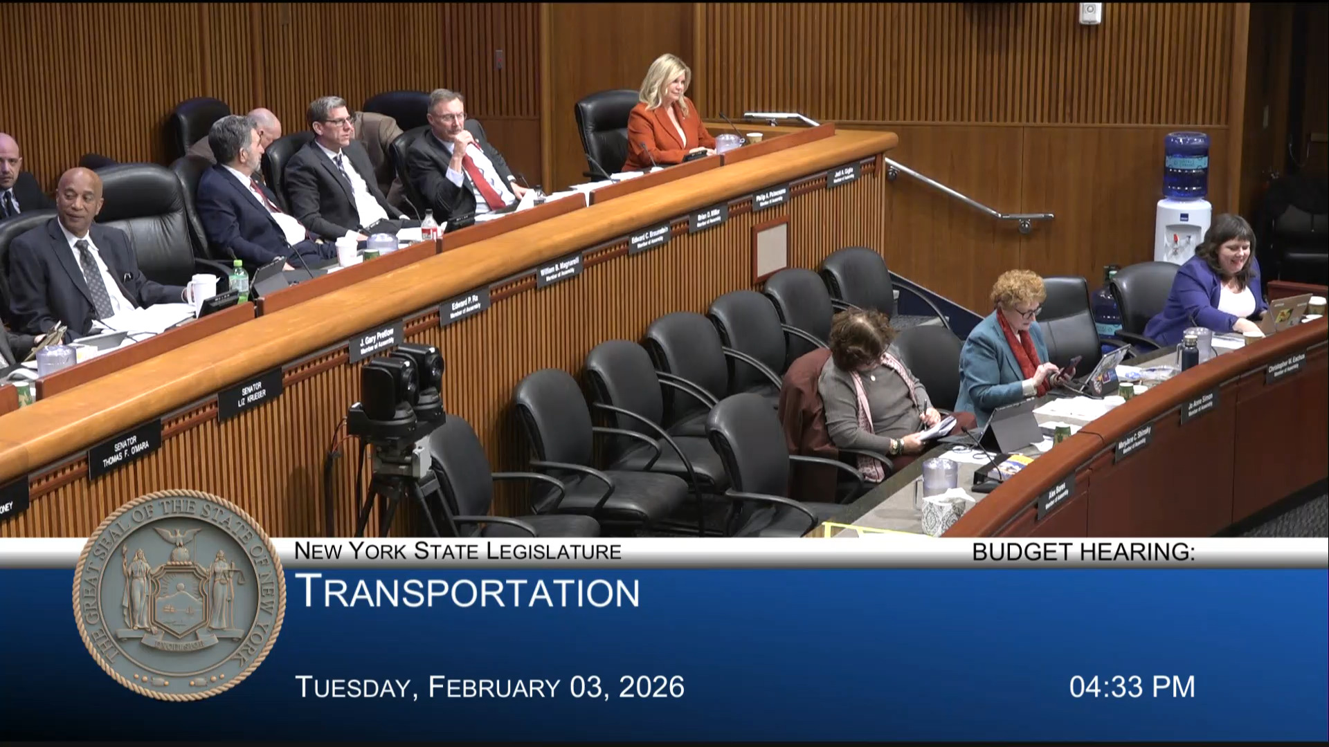 DMV Commissioner Testifies During a Joint Budget Hearing on Transportation