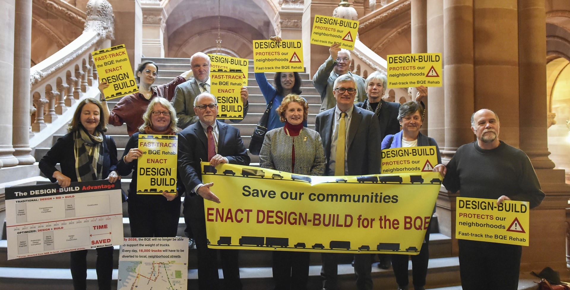 Assemblymember Simon and the Brooklyn Heights Association call for design-build authorization for the BQE repairs.