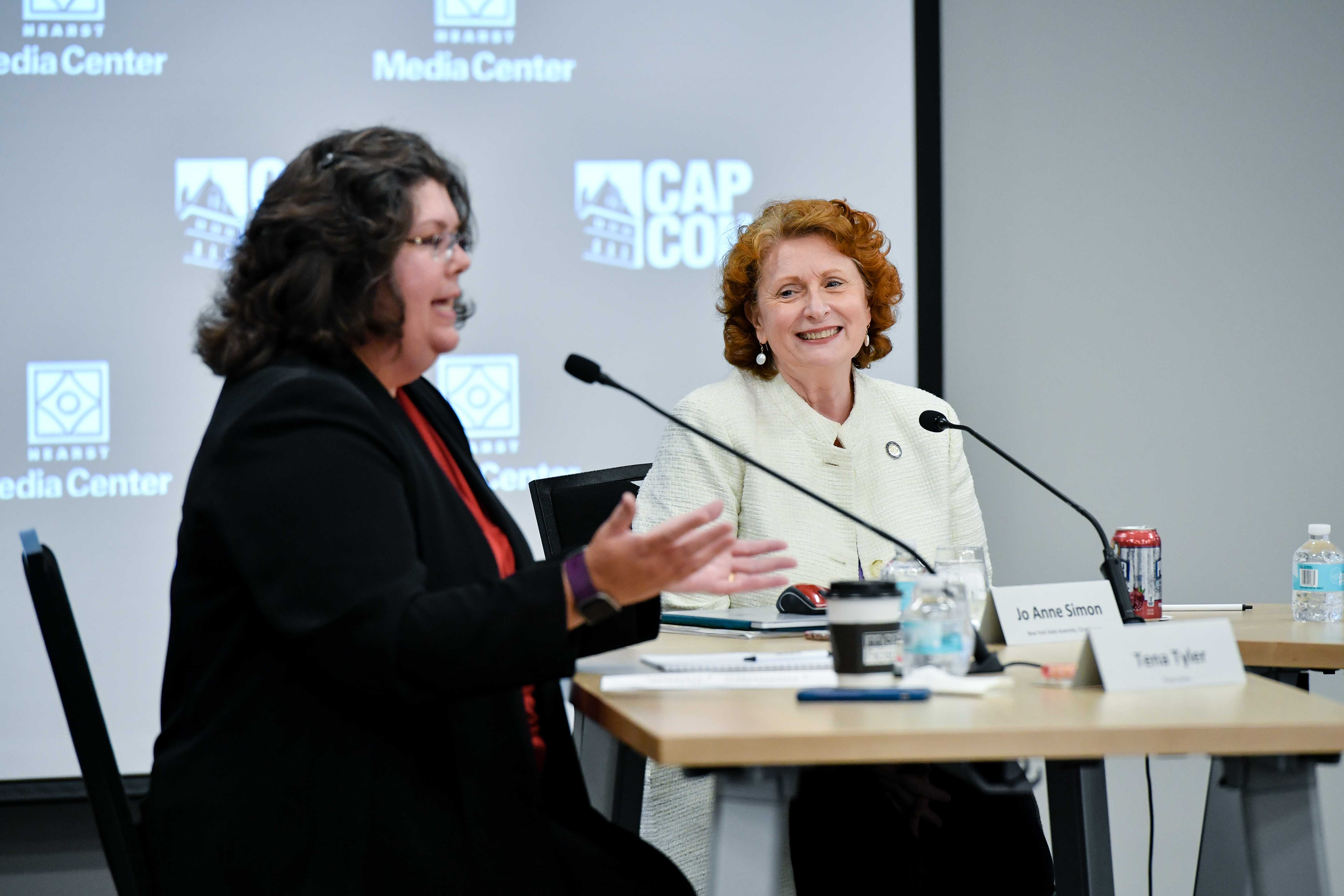Assemblymember Jo Anne Simon participates in a panel discussion on the #MeToo movement and sexual misconduct.