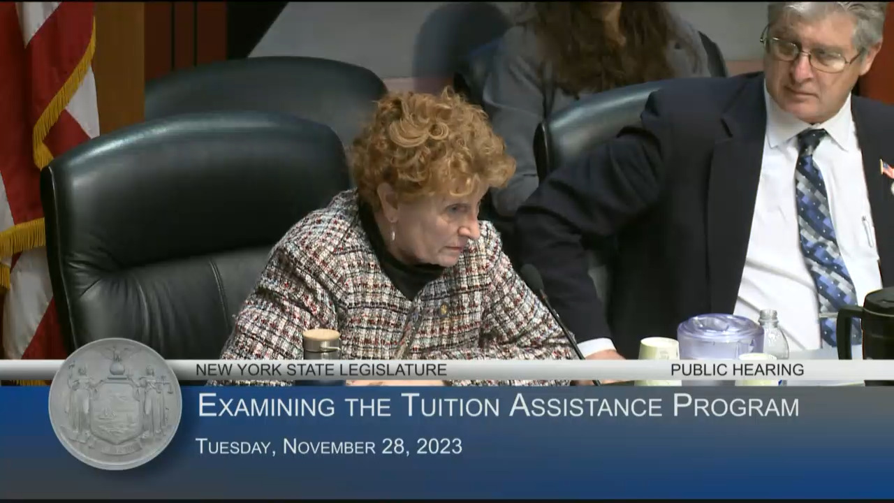 UUP President Testifies During Hearing on NYS Tuition Assistance Program