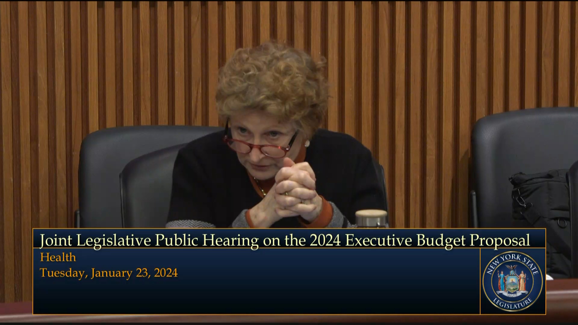 Simon Questions LeadingAge New York President During Budget Hearing on Health