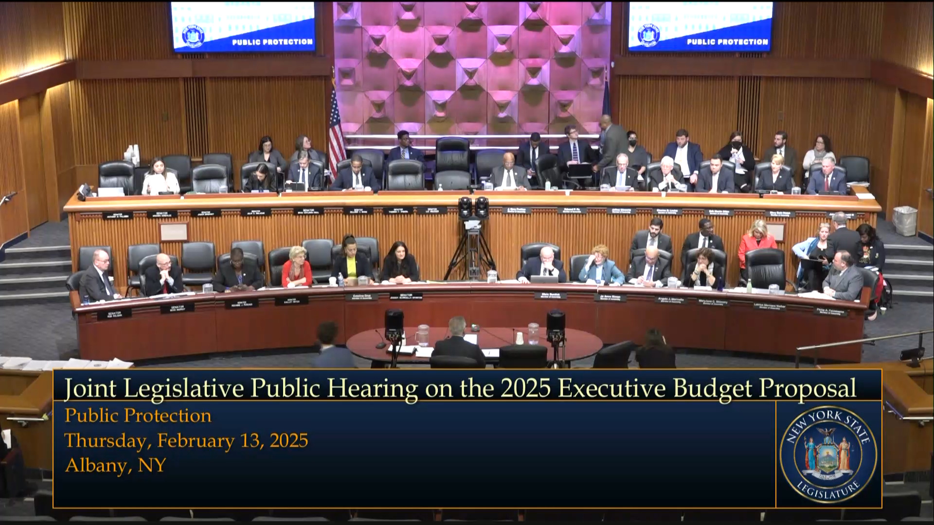 Chief Administrative Judge Testifies During Joint Budget Hearing on Public Protection