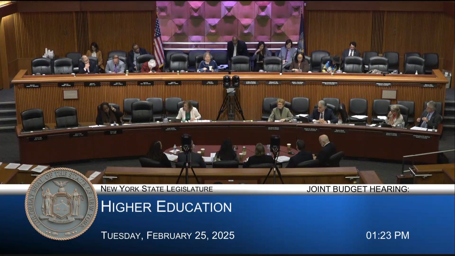 Education Commissioner Testifies During Joint Budget Hearing on Higher Education