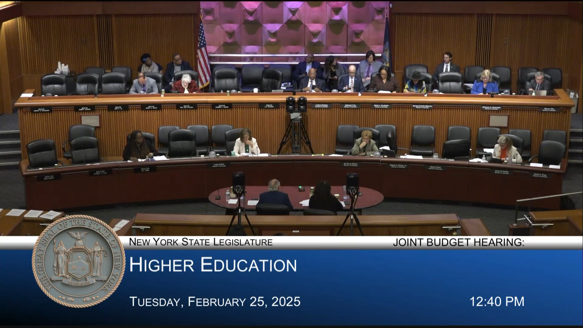 Chandler-Waterman Questions Dr. Guillermo Linares During Joint Budget Hearing on Higher Education