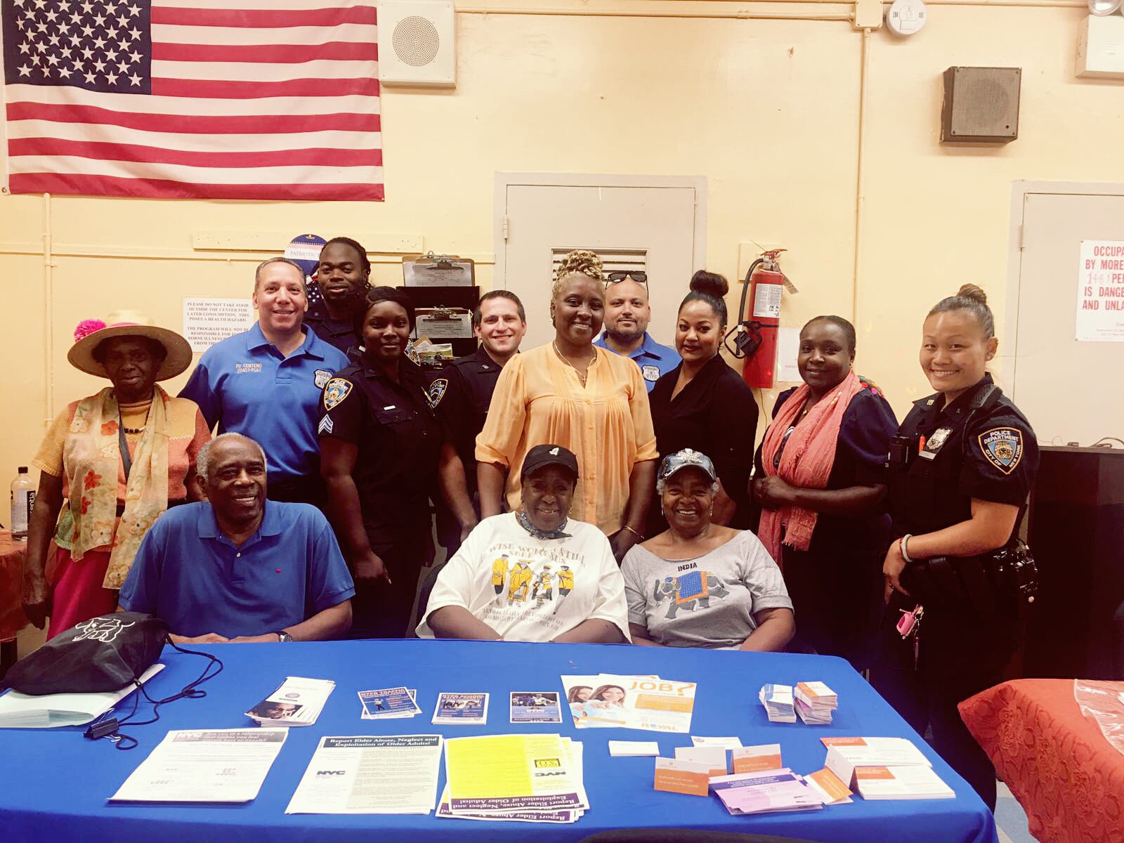 Co-hosting a workshop on Elder Abuse and Scam Alert in conjunction with the NYPD, Safe Horizon and Brooklyn DA’s Office at Glenwood Senior Center.