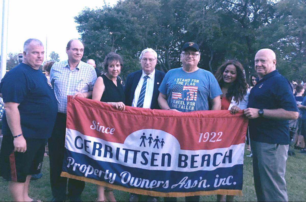 Gerrittsen Beach Property Owners' 9-11 Vigil.