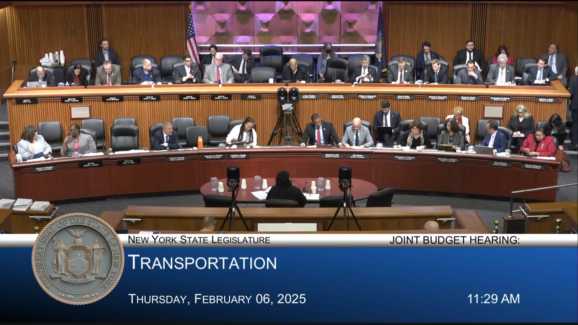 Transportation Commissioner Testifies During Joint Budget Hearing on Transportation