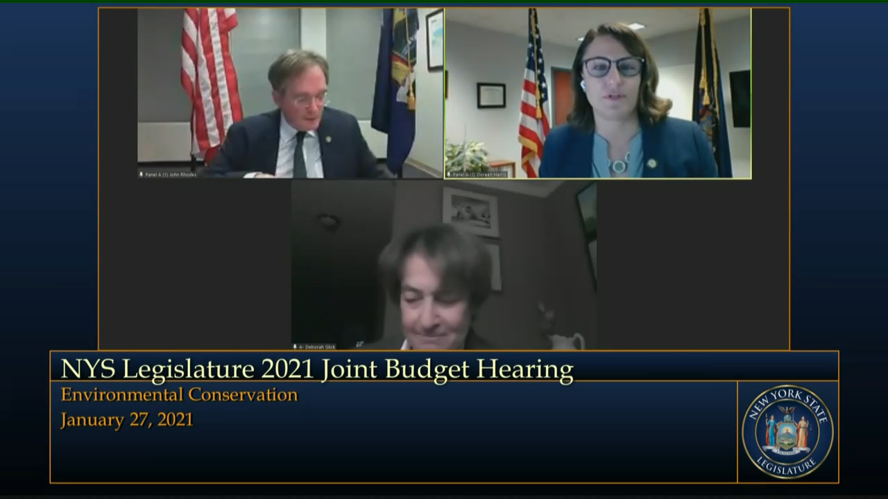 Glick Questions PSC and NYSERDA Officials During Budget Hearing on Environmental Conservation