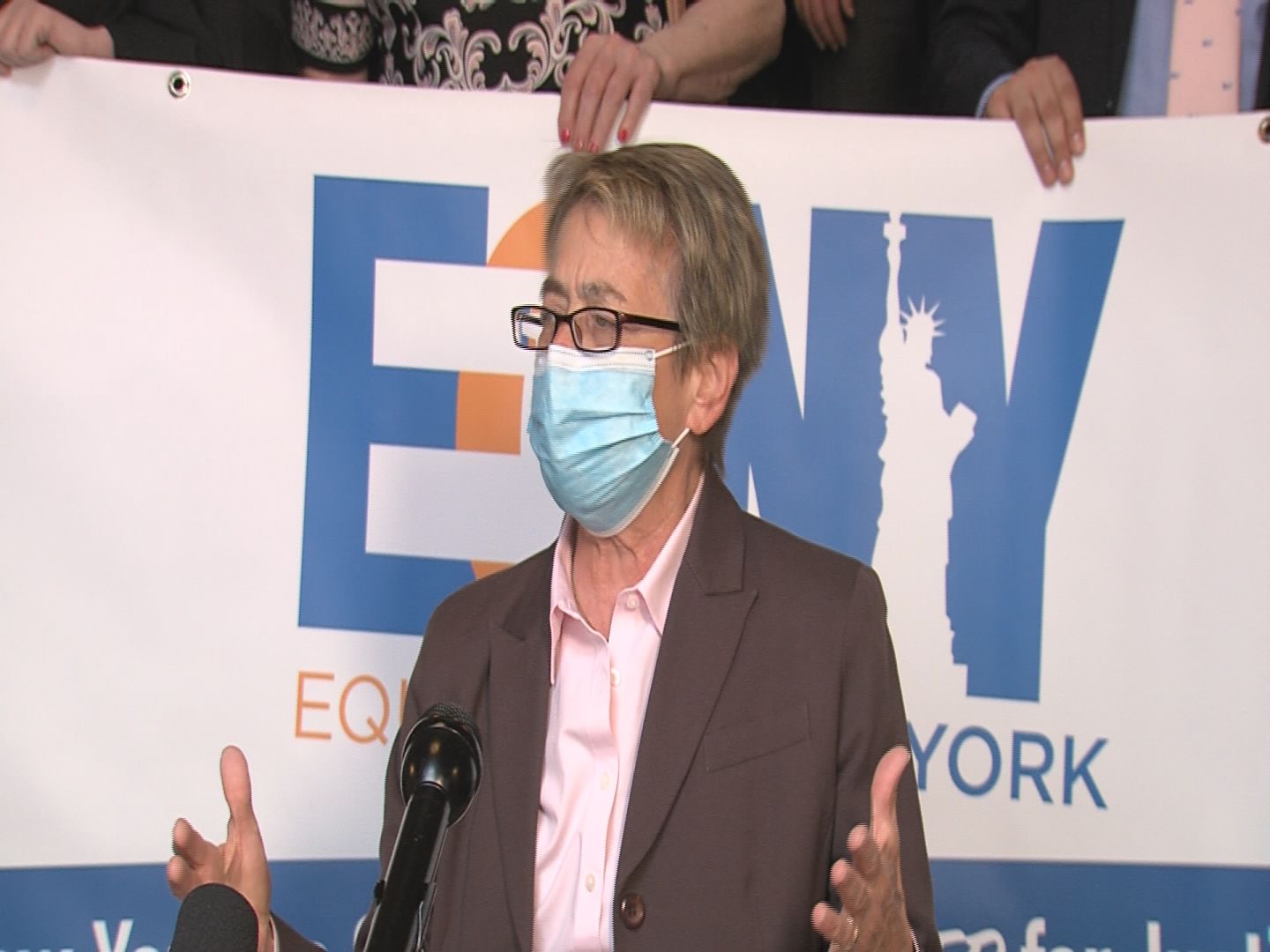 Glick Speaks Out at Equality NY Press Conference